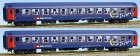 47226 LS Models Set of 2 passenger cars 2nd class type Bpm